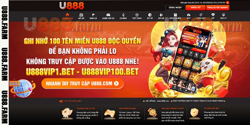 Giới Thiệu U888 - Thiên Đường Trò Chơi Cá Cược Trực Tuyến