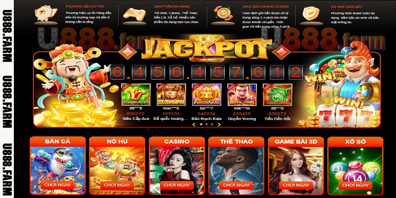 Top game xịn sò chỉ có thể bắt gặp ở U888